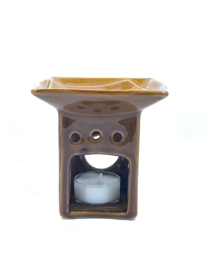 Brown Ceramic Oil Warmer